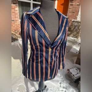 Vintage David Barr satin blazer small 10 preppy